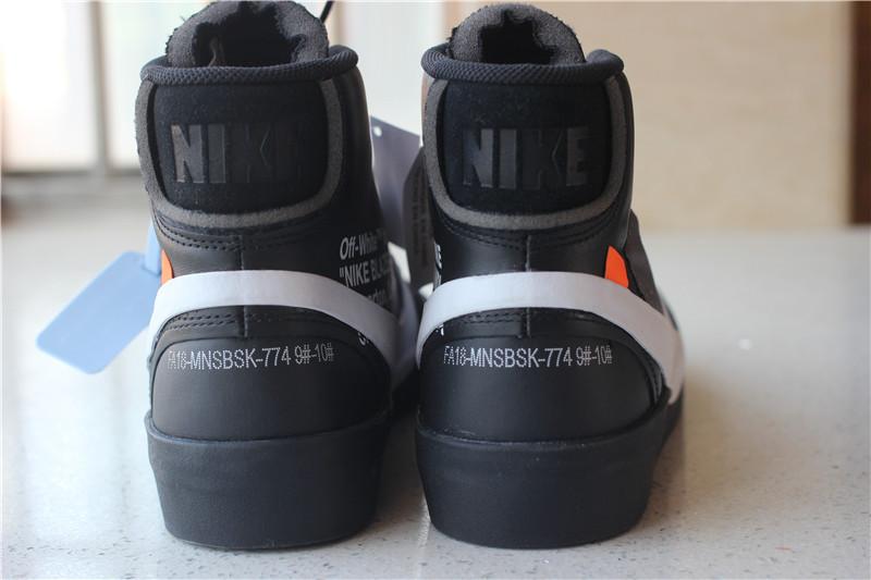 PK God OFF-WHITE x Nike Blazer Mid Black“GRIM REEPERS”retail materials ready